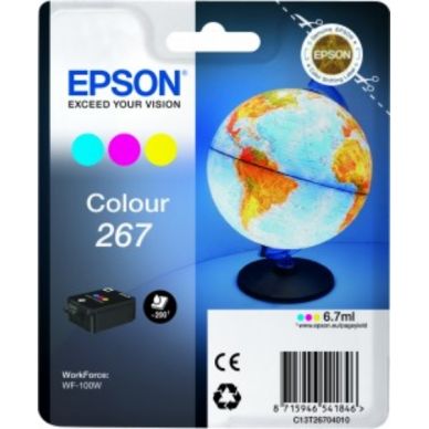 Epson Epson 267 Inktcartridge 3-kleuren, 200 pagina's T2670 Replace: N/A