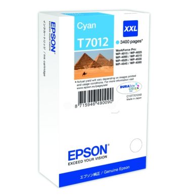 Epson Epson T7012 Inktcartridge cyaan, 3.400 pagina's T7012 Replace: N/A