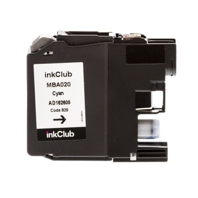 inkClub Inktcartridge, vervangt Brother LC223C, cyaan, 650 pagina's MBA020 Replace: LC223C