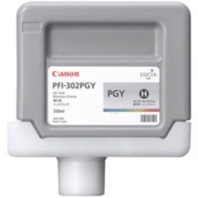 Canon Canon PFI-302 PGY Inktcartridge licht grijs, 330 ml PFI-302PGY Replace: N/A
