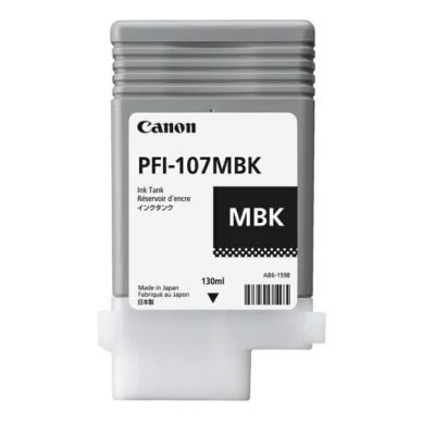 Canon Canon PFI-107 MBK Inktcartridge matzwart, 130 ml PFI-107MBK Replace: N/A