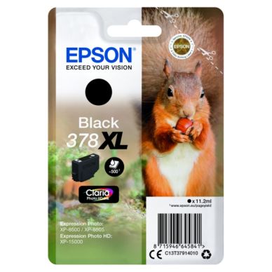 Epson Epson 378XL Inktcartridge zwart, 500 pagina's T3791 Replace: N/A