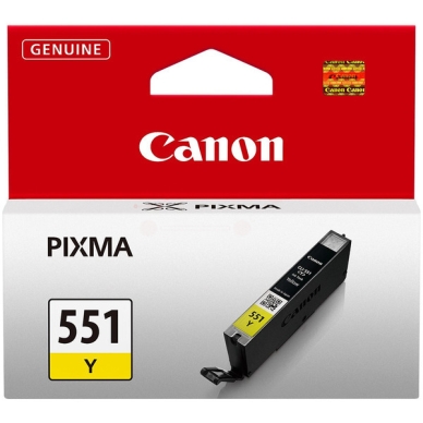 Canon Canon 551 Y Inktcartridge geel, 344 pagina's CLI-551Y Replace: N/A