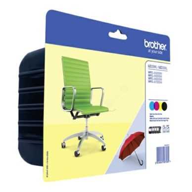 Brother Inktpatroon MultiPack Bk,C,M,Y Blister met security LC229XLVALBPDR Replace: N/A