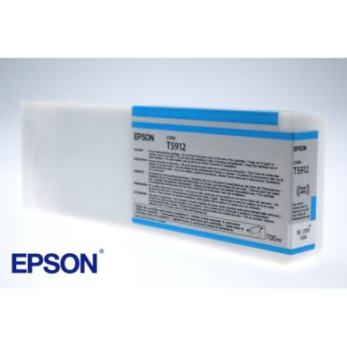 Epson Epson T5912 Inktcartridge cyaan, 700 ml T5912 Replace: N/A