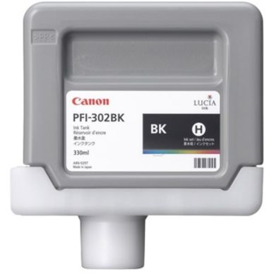 Canon Canon PFI-302 BK Inktcartridge zwart, 330 ml PFI-302BK Replace: N/A