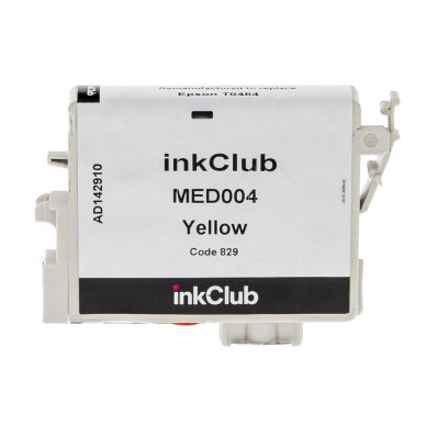 inkClub Inktcartridge, vervangt Epson T0484, geel, 16 ml MED004 Replace: T0484