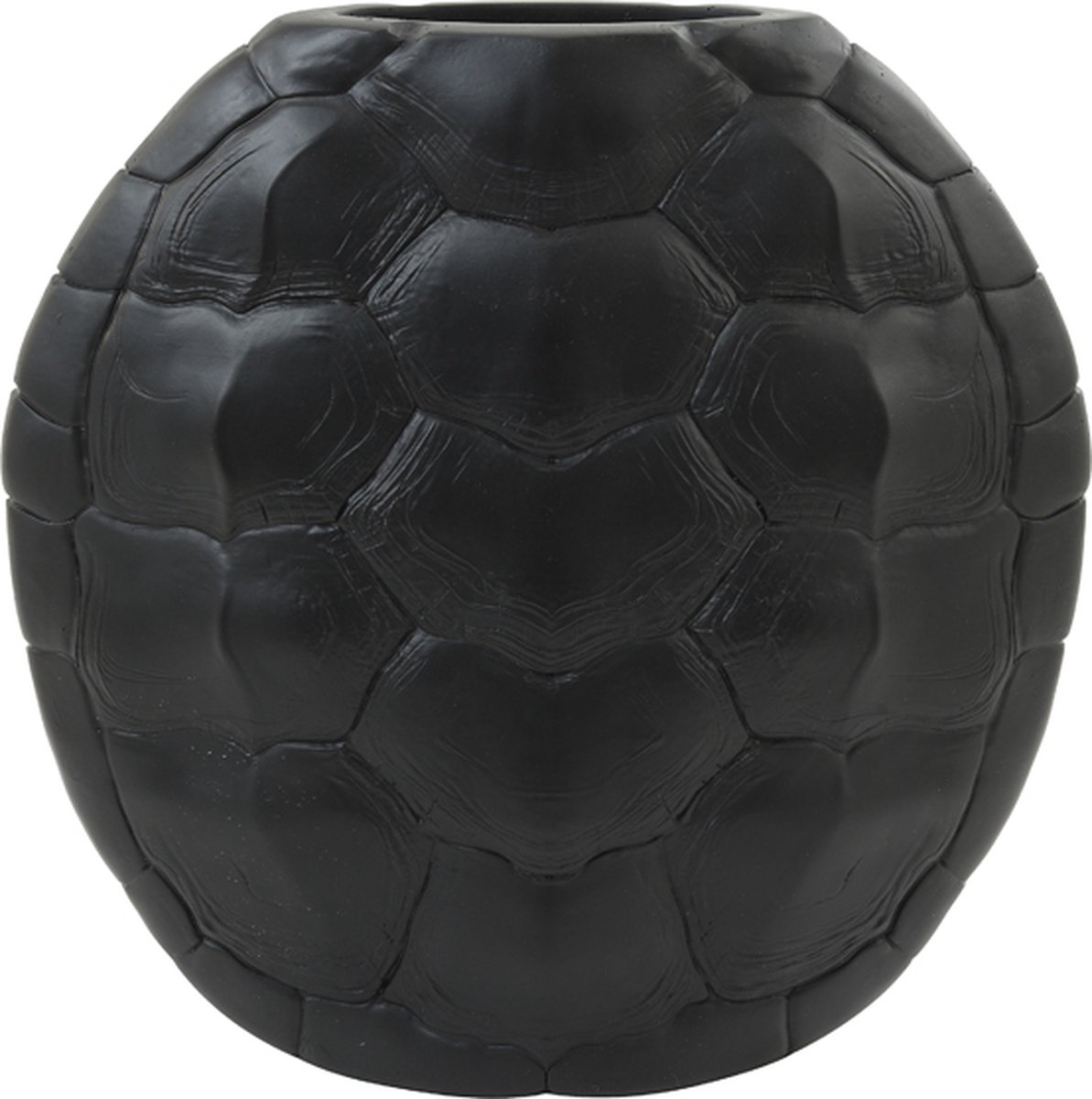 Light & Living Vaas Turtle M - Zwart