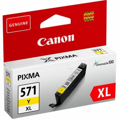 Canon Canon 571 YXL Inktcartridge geel, 11 ml CLI-571YXL Replace: N/A