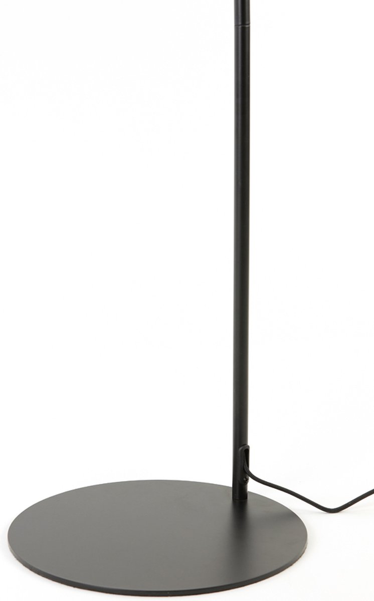 Light & Living Vloerlamp Rakel Transparant - Zwart