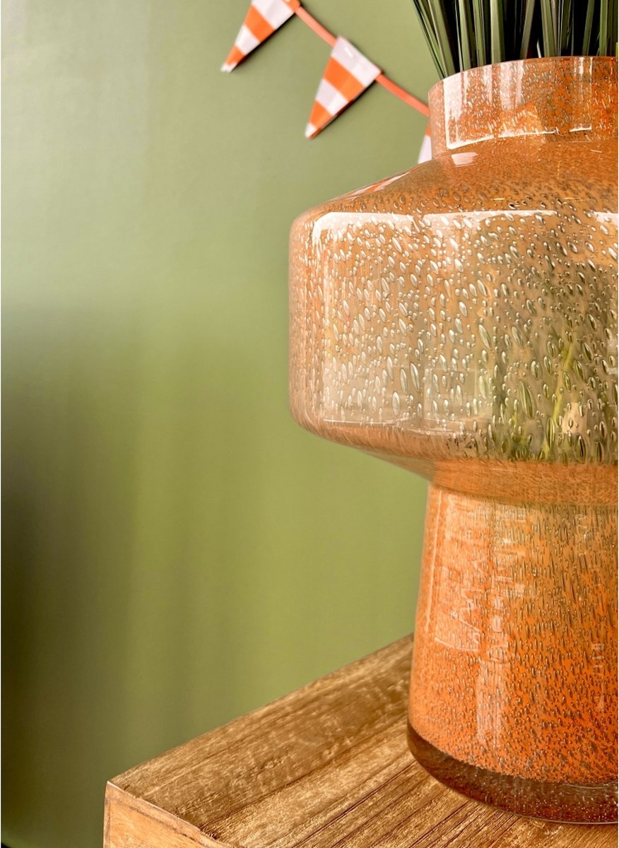 Light & Living Vaas Trasmos - Oranje