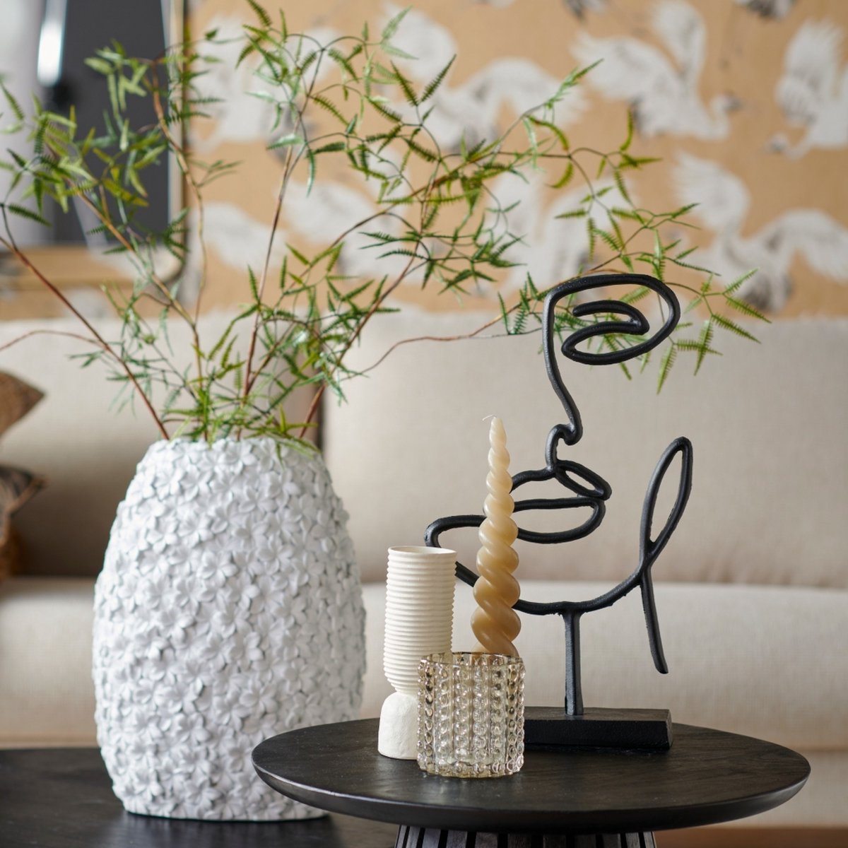 Light & Living Vaas Aloha S Wit