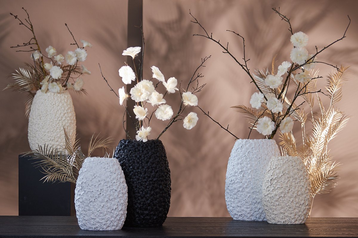 Light & Living Vaas Aloha S Wit