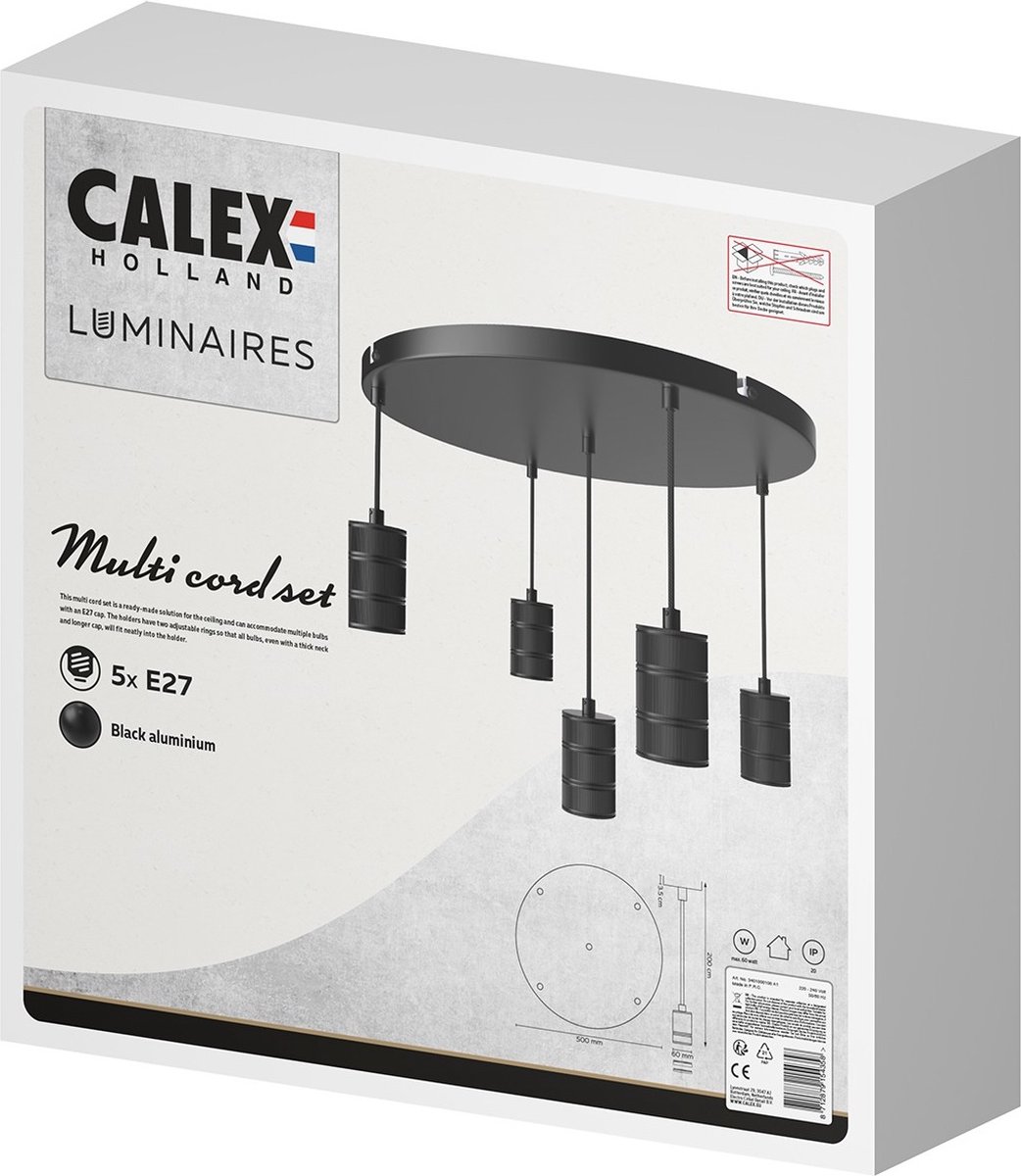 Calex Hanglamp - Zwart