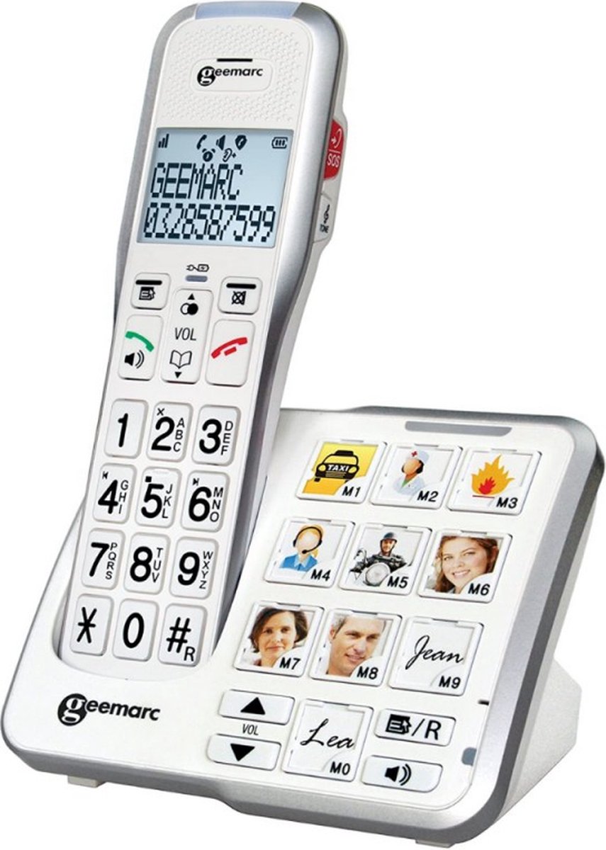 Geemarc Amplidect 595 Photo - Dect Met Grote Knoppen En 10 Foto Geheugentoetsen