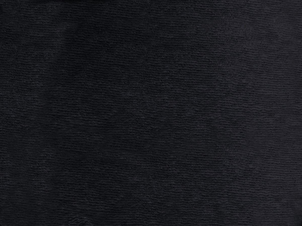 Linnick Badstof Velours Hoeslaken - Black - 1 Persoons - 90x220-100x200cm - Zwart