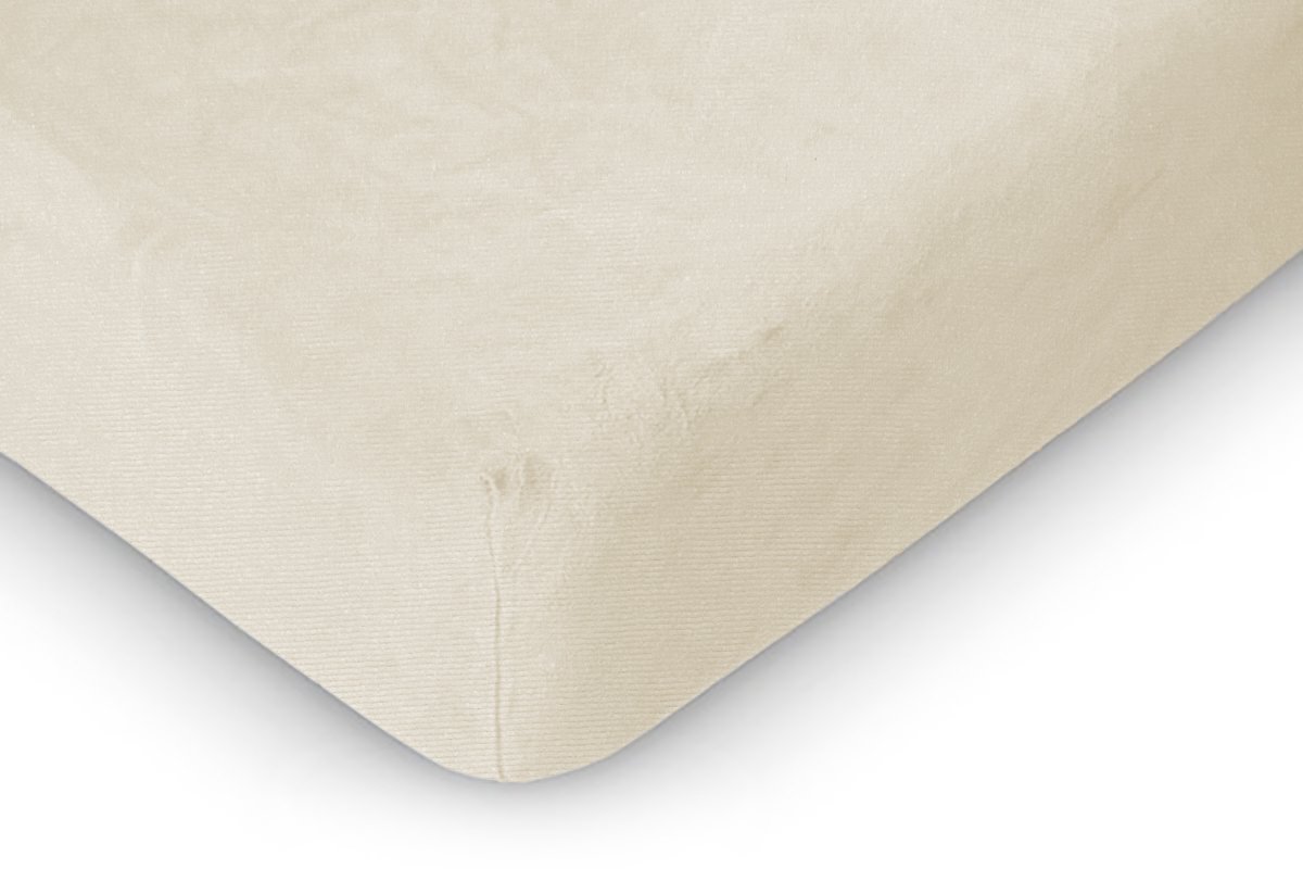 Linnick Badstof Velours Hoeslaken - Ivory - 2 Persoons - 120/140x200cm