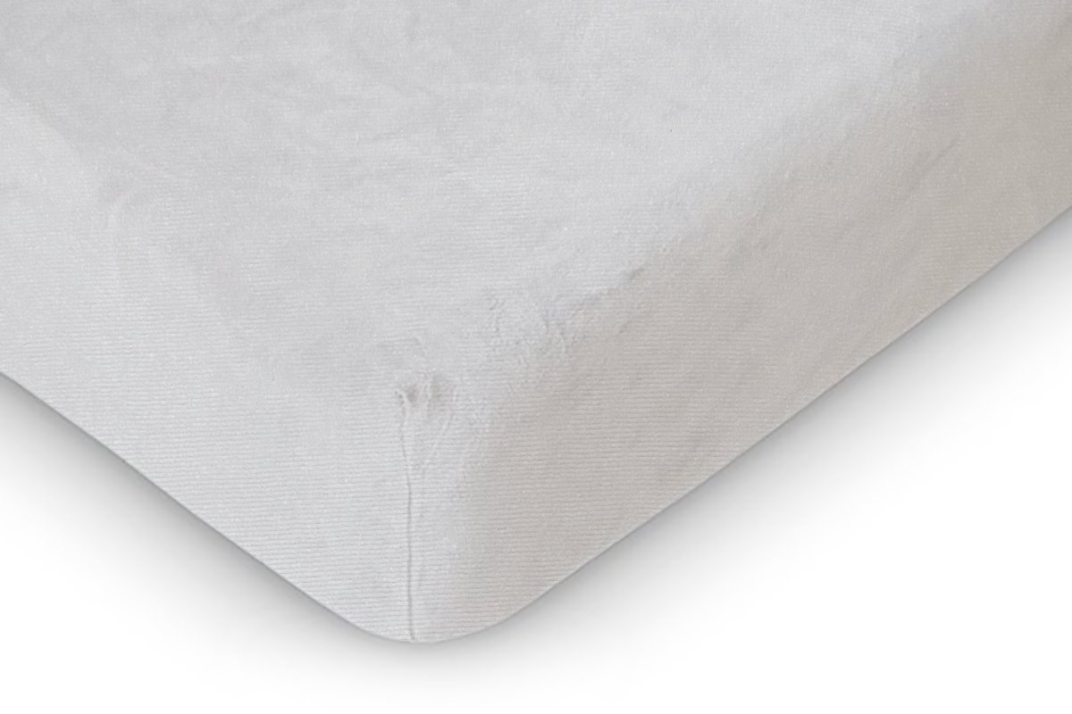 Linnick Badstof Velours Hoeslaken - White - 2 Persoons - 120/140x200cm