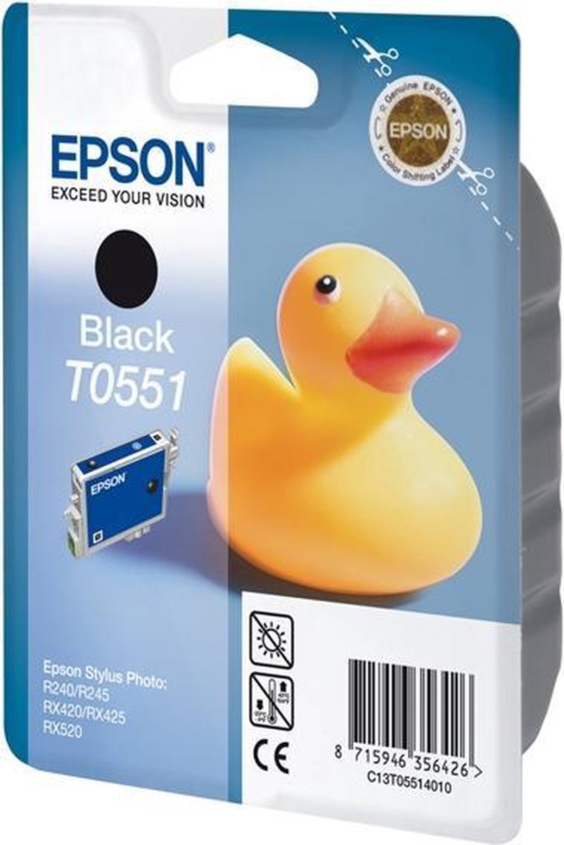 Epson T0551 Inktcartridge - - Zwart