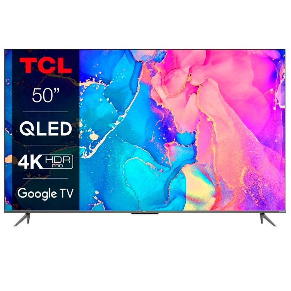 TCL TV QLED - 50C631, 50 pulgadas, 4K UHD, HDR10+, Game Master, Google TV, Negro