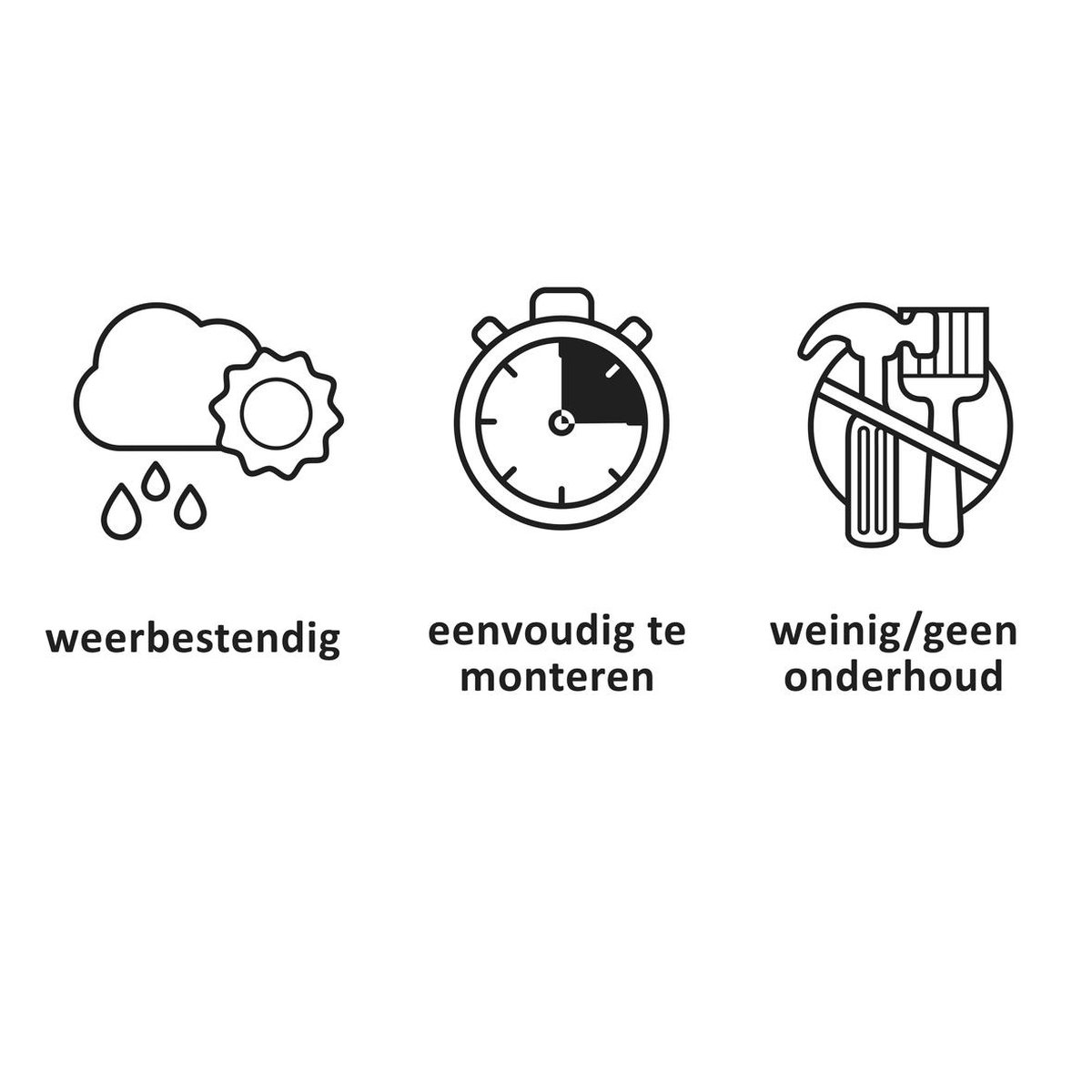Keter Montero Tuinbank - 3-zits - Bruin/ - Grijs