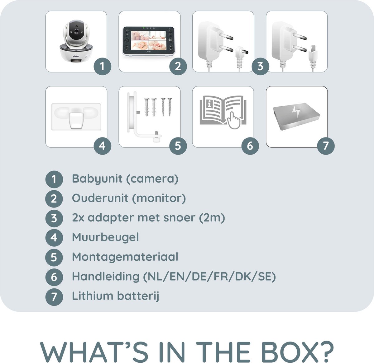 Alecto Babyfoon Met Camera En 5"" Kleurenscherm Dvm200xl Wit-antraciet