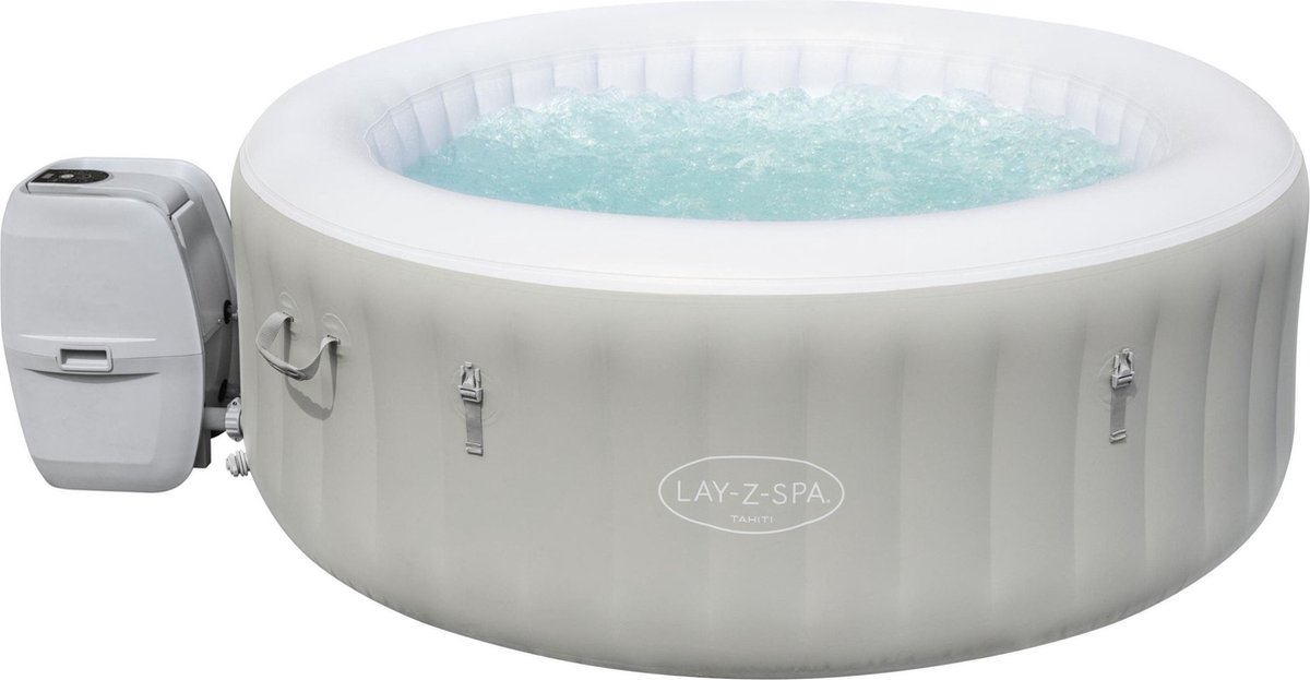Bestway Lay-z-spa Tahiti Led - Max 4 Pers - 120 Airjets - Jacuzzi - Bubbelbad- Whirlpool - Copy - Copy - Grijs