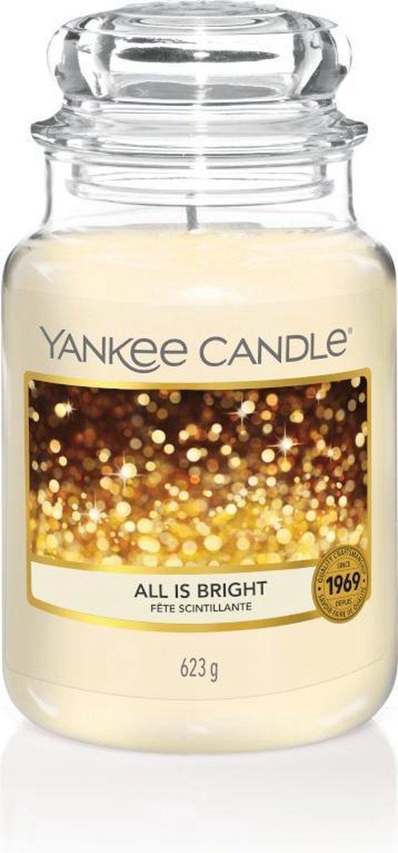 Yankee Candle Geurkaars Large All Is Bright - 17 Cm / ø 11 Cm