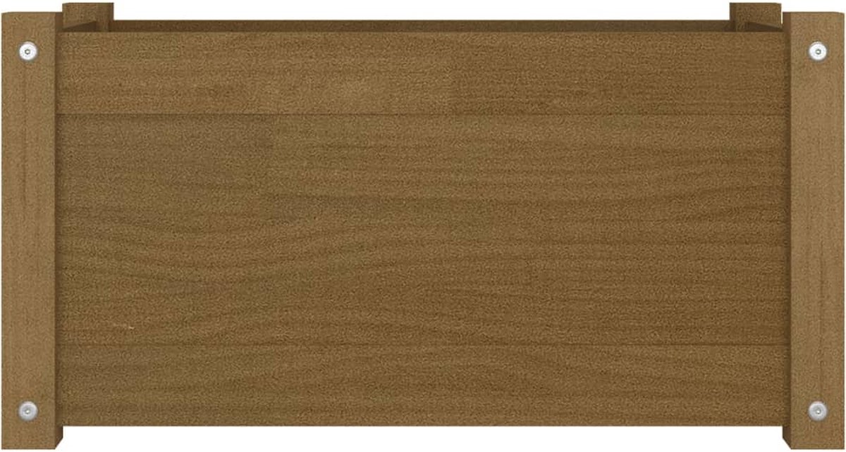 Vidaxl Plantenbak 60x31x31 Cm Massief Grenenhout Honing - Bruin