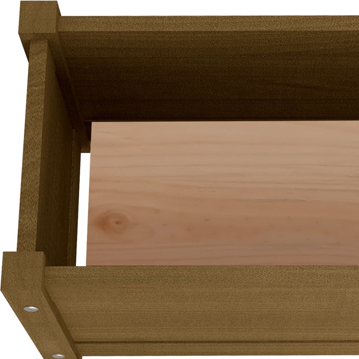 Vidaxl Plantenbak 60x31x31 Cm Massief Grenenhout Honing - Bruin