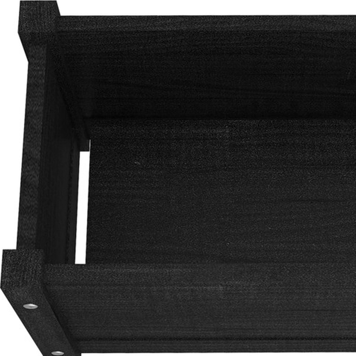 Vidaxl Plantenbakken 2 St 60x31x31 Cm Massief Grenenhout - Zwart