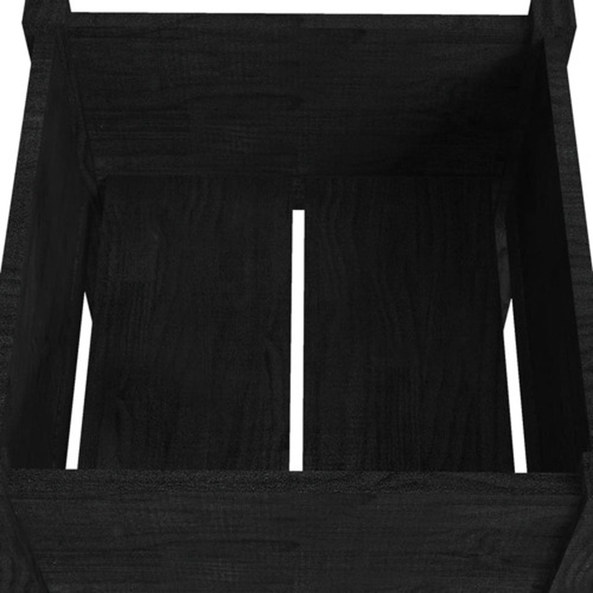 Vidaxl Plantenbak 40x40x70 Cm Massief Grenenhout - Zwart