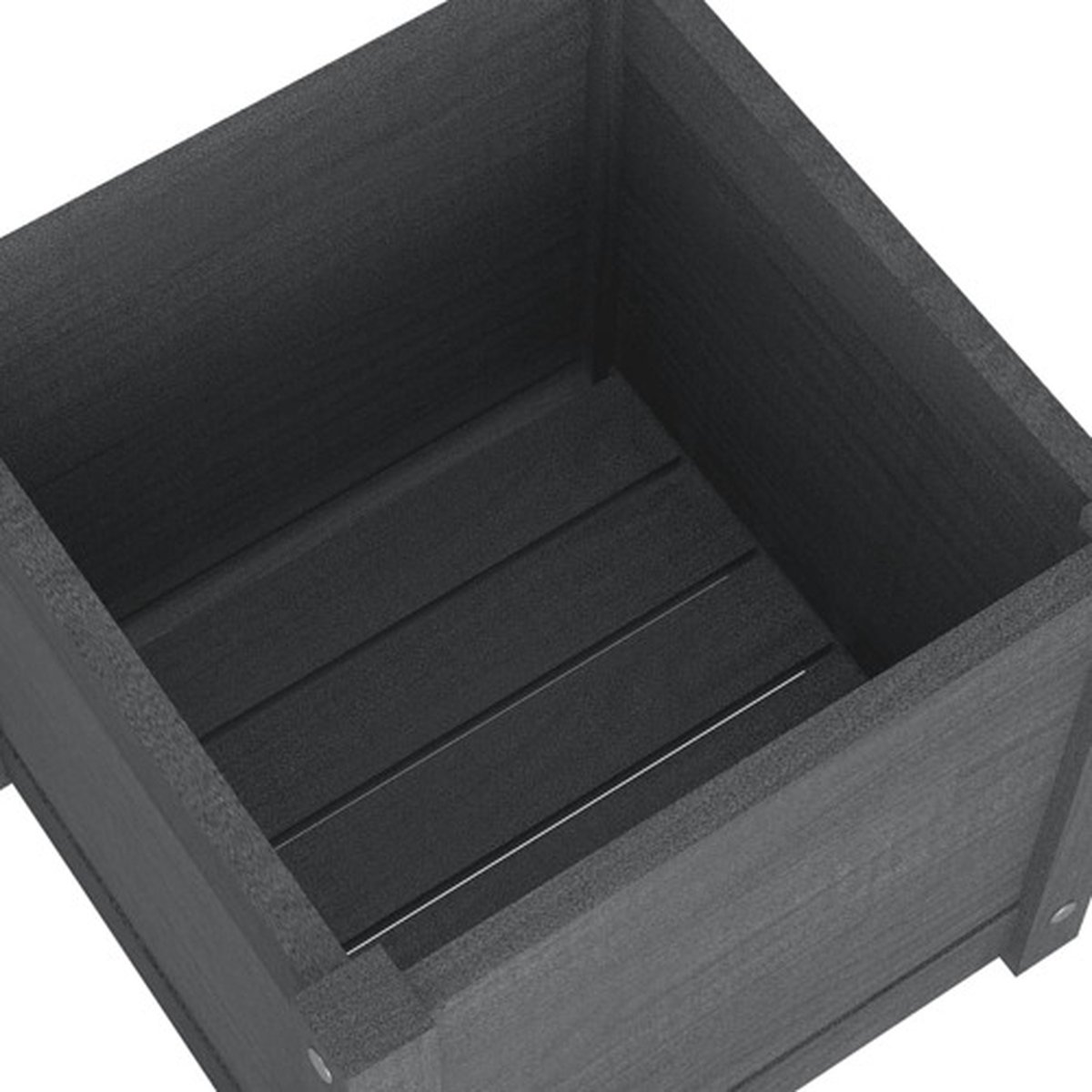 Vidaxl Plantenbakken 2 St 40x40x40 Cm Massief Grenenhout - Grijs