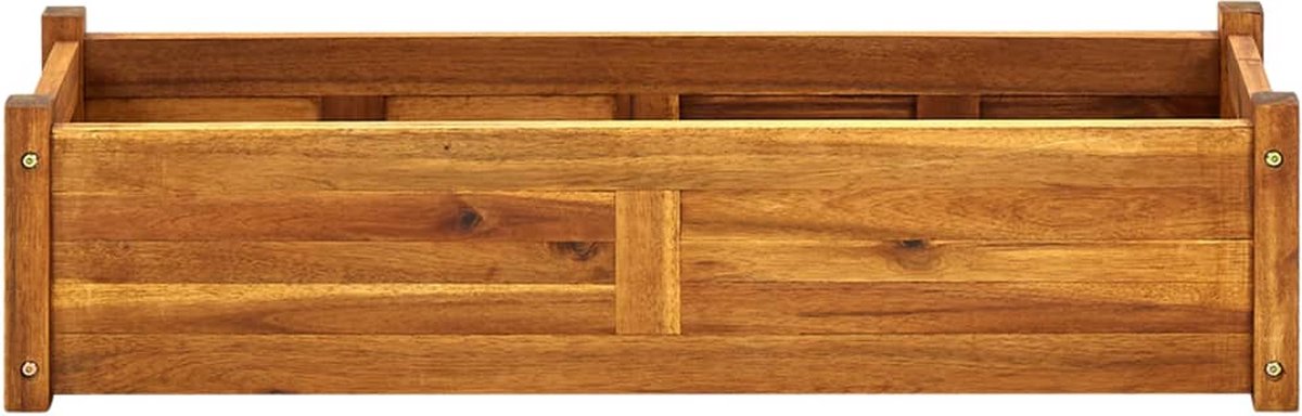 Vidaxl Plantenbak Verhoogd 100x30x25 Cm Acaciahout - Bruin