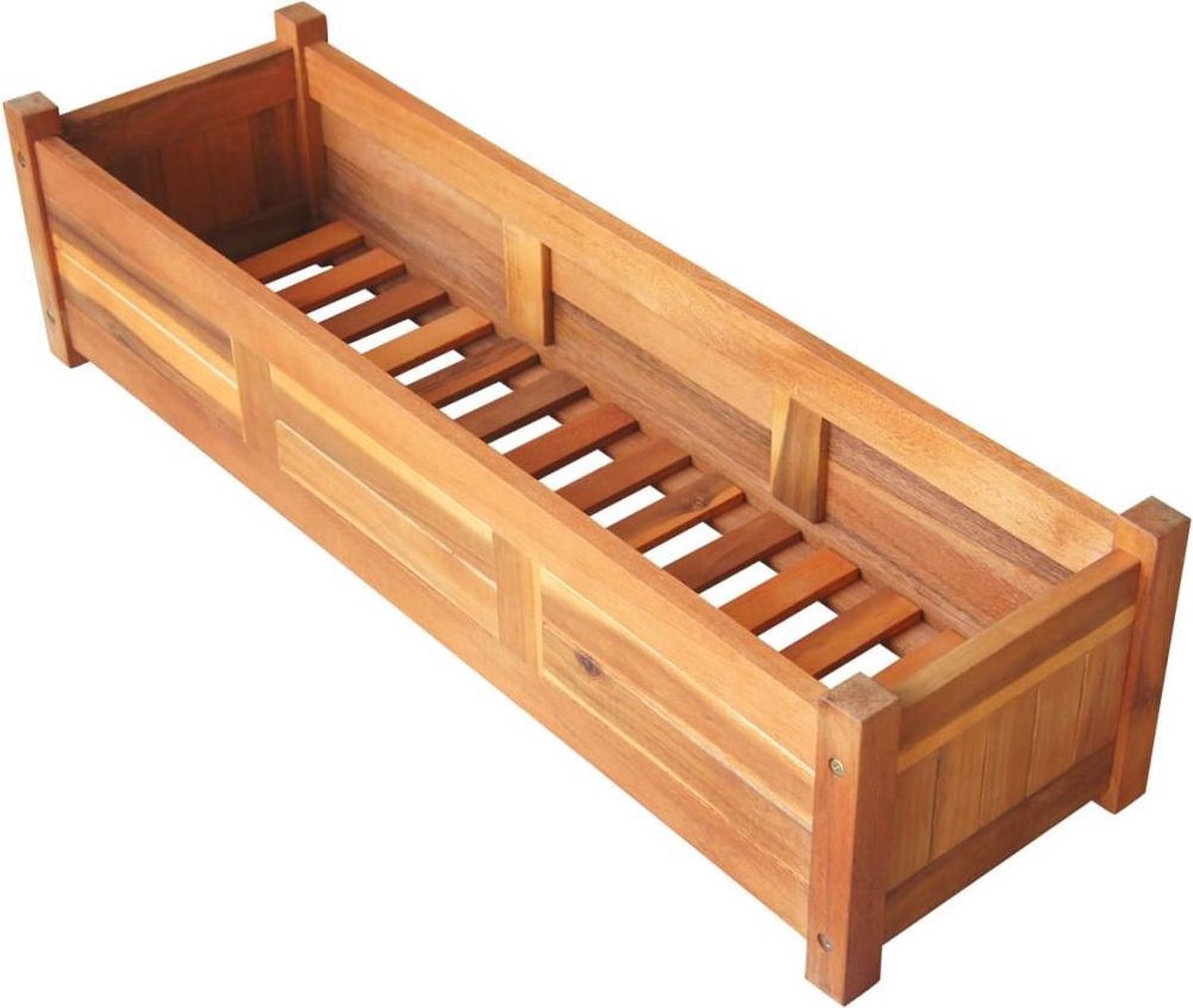 Vidaxl Plantenbak Verhoogd 100x30x25 Cm Acaciahout - Bruin