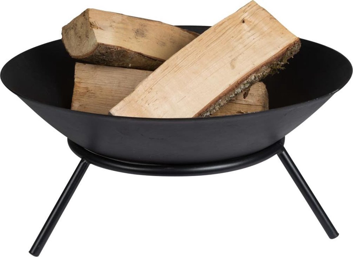 Perel Vuurschaal 56x26 Cm - Zwart