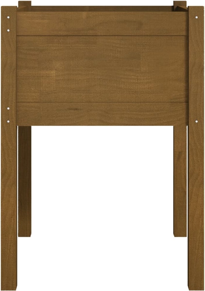 Vidaxl Plantenbaken 2 St 50x50x70 Cm Massief Grenenhout Honing - Bruin