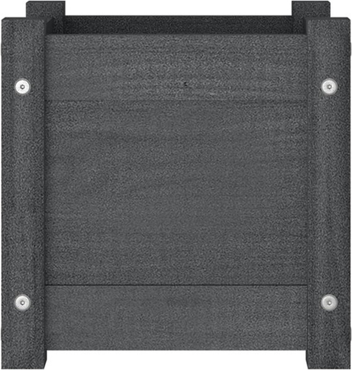 Vidaxl Plantenbakken 2 St 31x31x31 Cm Massief Grenenhout - Grijs
