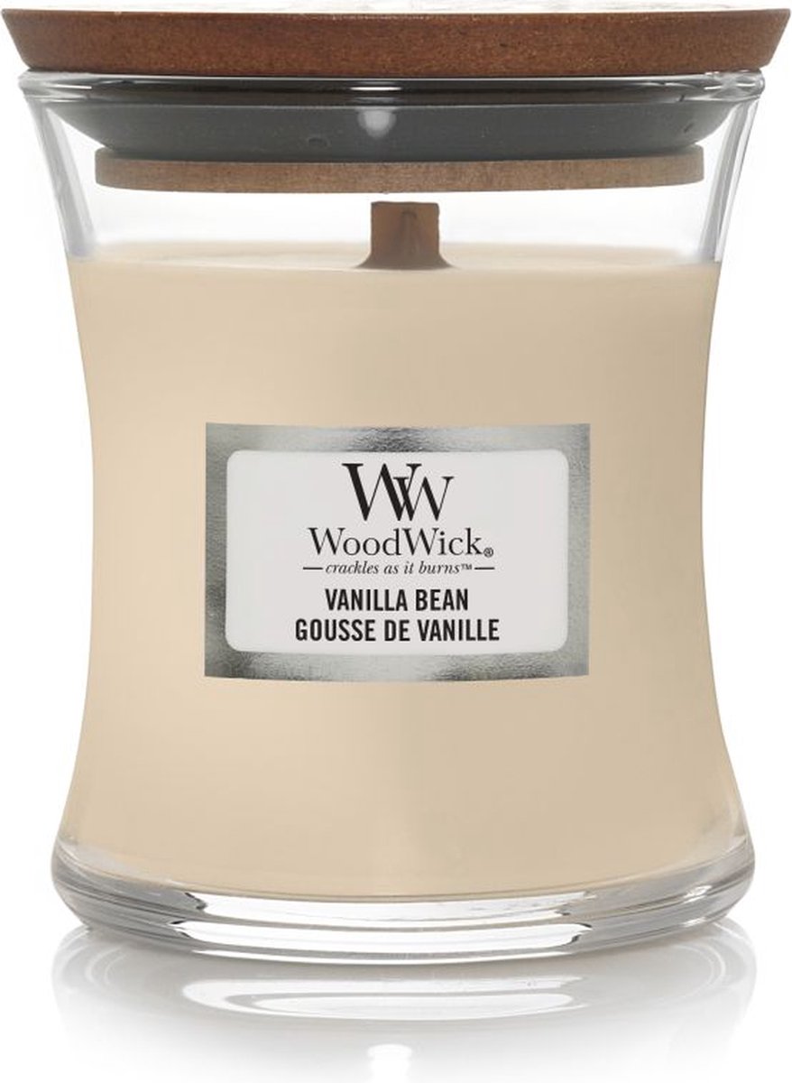 Woodwick Kaars Mini Vanilla Bean - 8 Cm / ø 7 Cm