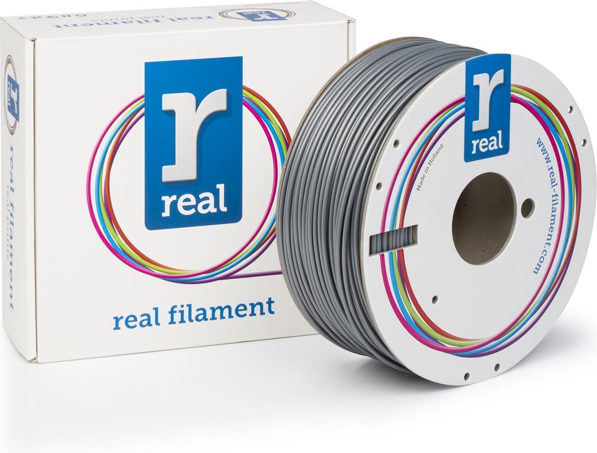 3D filamenten REAL Filament ABS zilver 2.85mm (1kg)