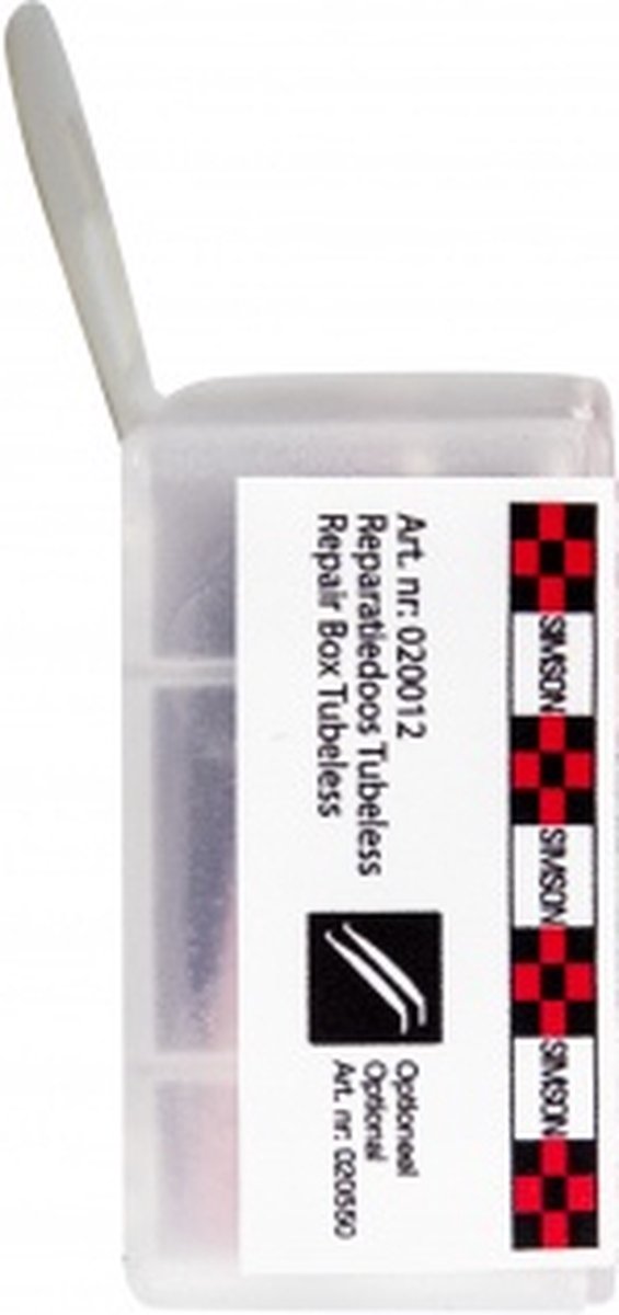 Simson Reparatieset Tubeless 7-delig - Rood