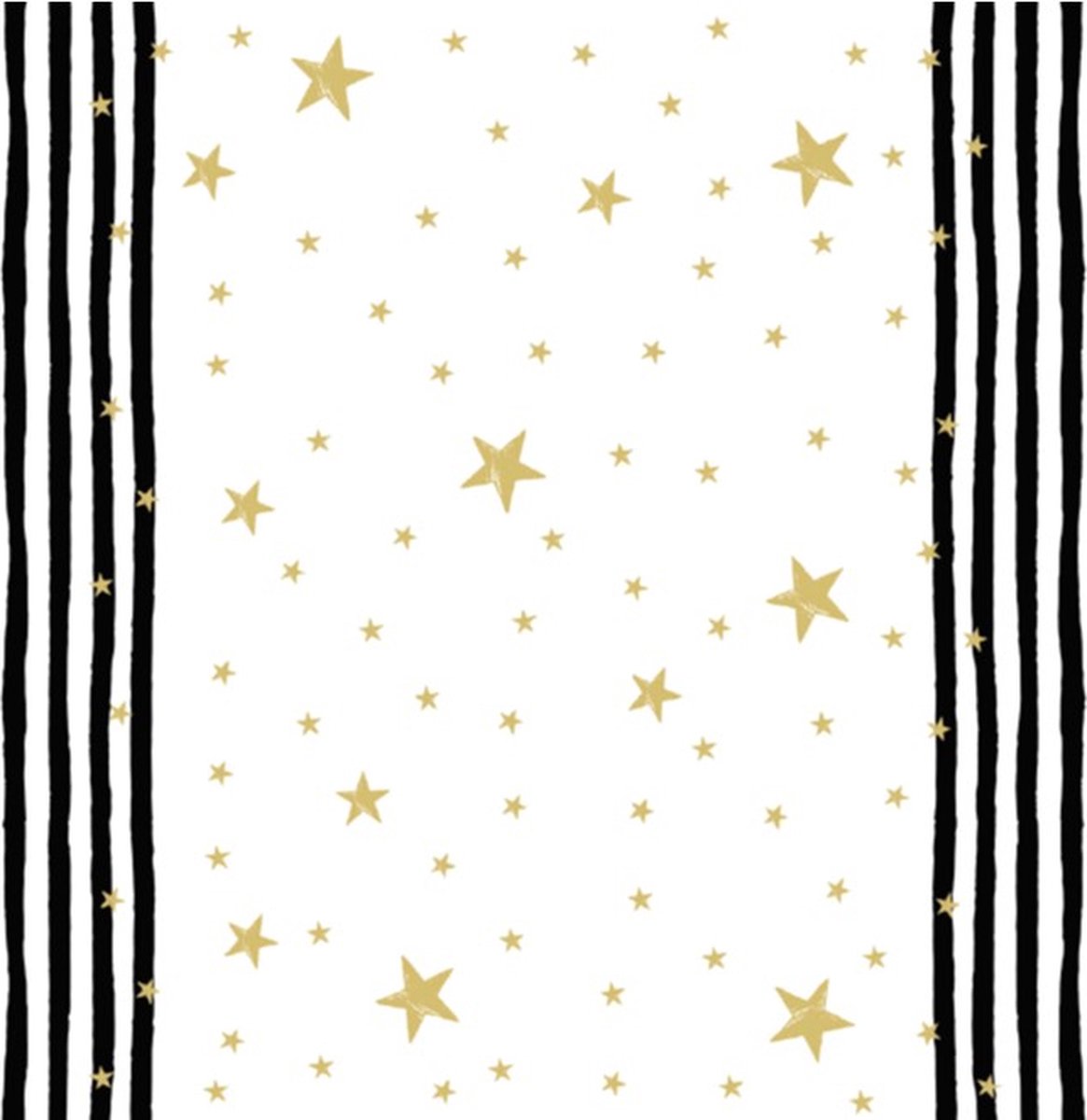 Duni Kerst Thema Tafellopers/placemats Met Sterretjes 40 X 480 Cm - Tafellakens