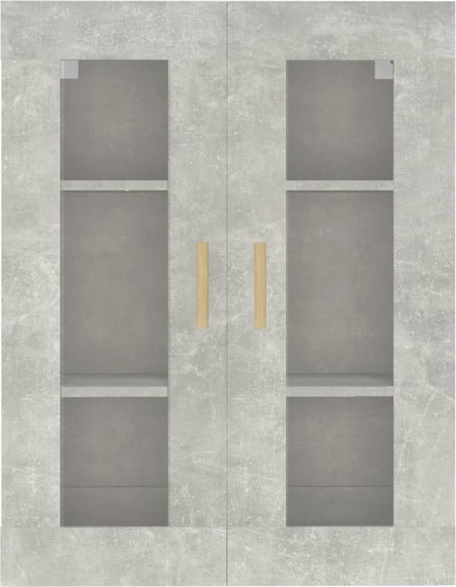Vidaxl Hangkast 69,5x34x90 Cm Beton - Grijs