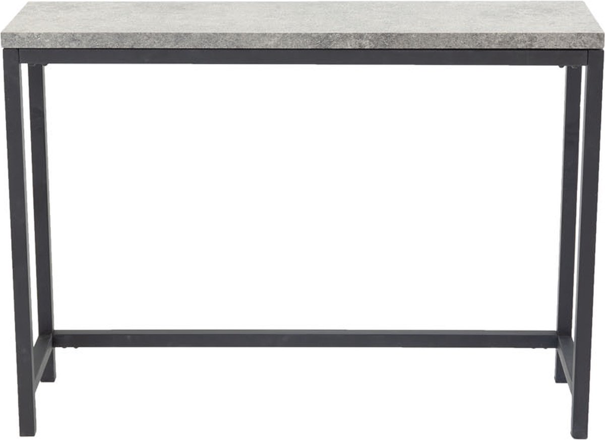 Rise Sidetable 30x110 Cm Beton Decor,. - Zwart