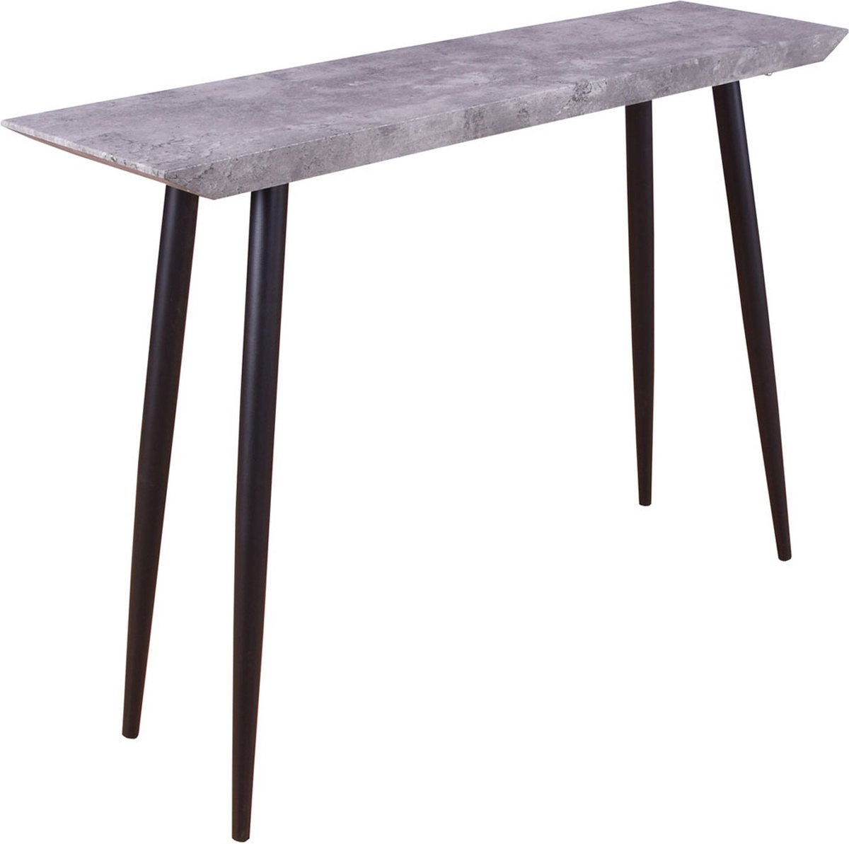 Edge Sidetable 30x110 Cm Beton Decor,. - Zwart