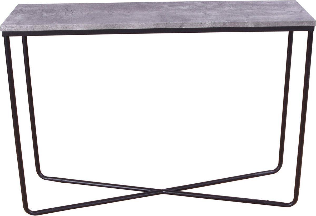 Palace Sidetable 30x110 Cm Beton Decor,. - Zwart