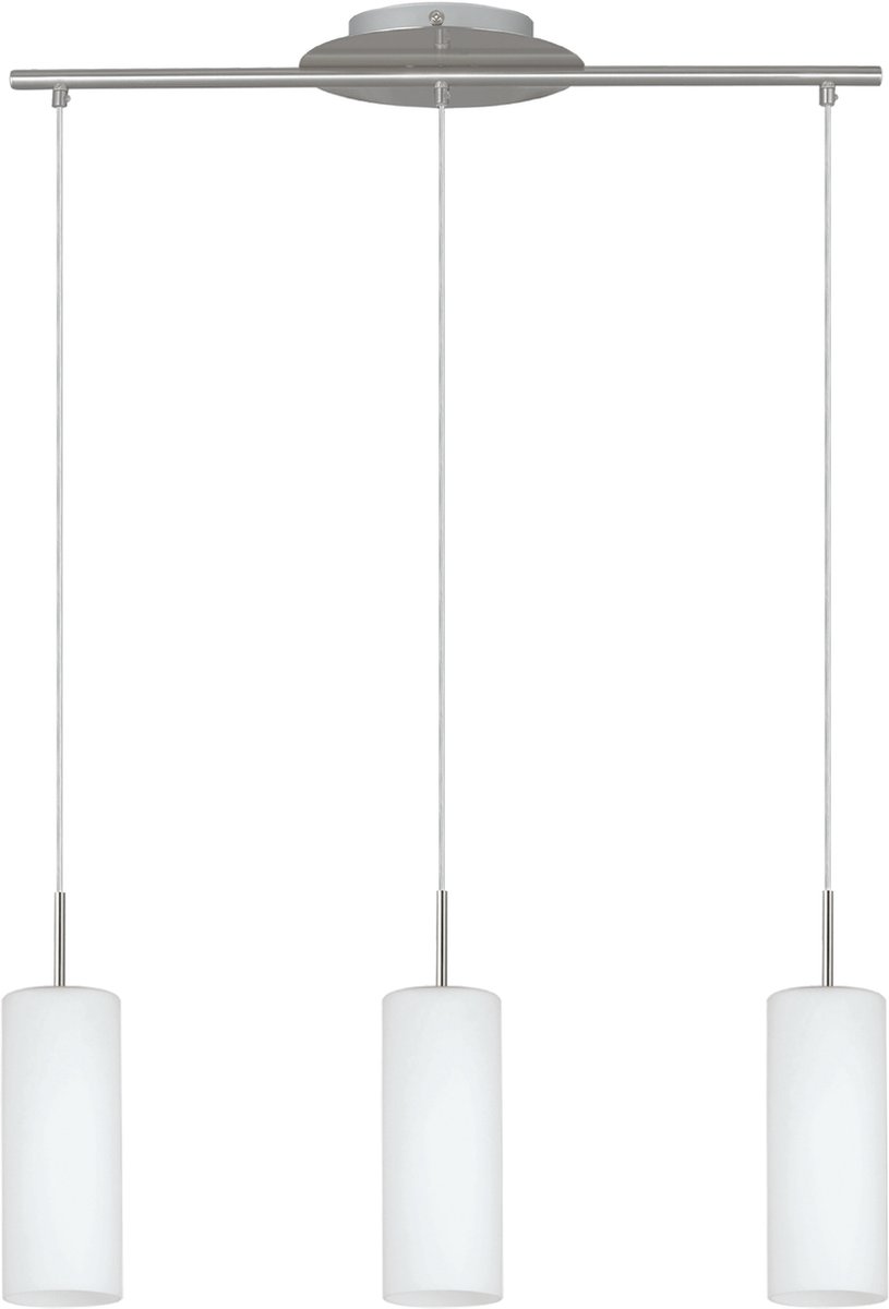 EGLO Troy 3 Hanglamp - E27 - 72 cm/Wit - Grijs