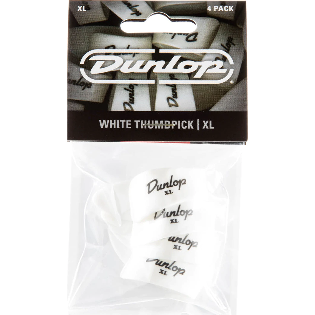 Dunlop 9004P White Extra Large Thumbpicks grote duimplectrums (4 stuks)