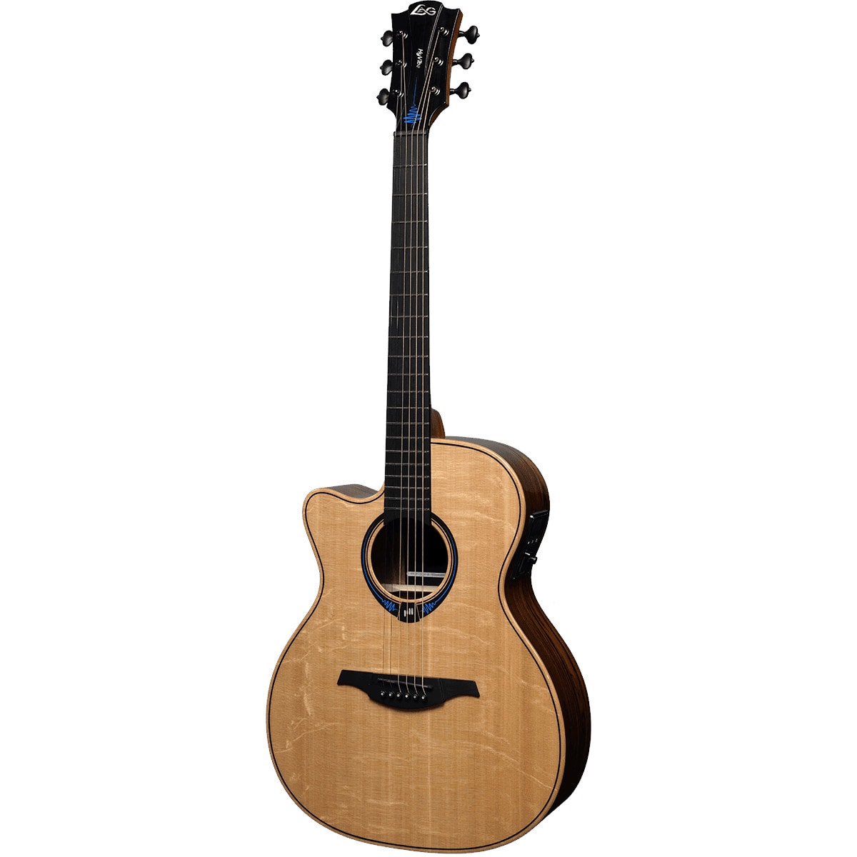 LAG Guitars Tramontane HyVibe 30 TLHV30ACE Glossy LH E/A westerngitaar met ingebouwd multi-effect en bluetooth