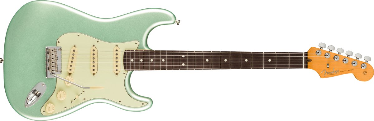 Fender American Professional II Stratocaster Mystic Surf Green RW elektrische gitaar met koffer